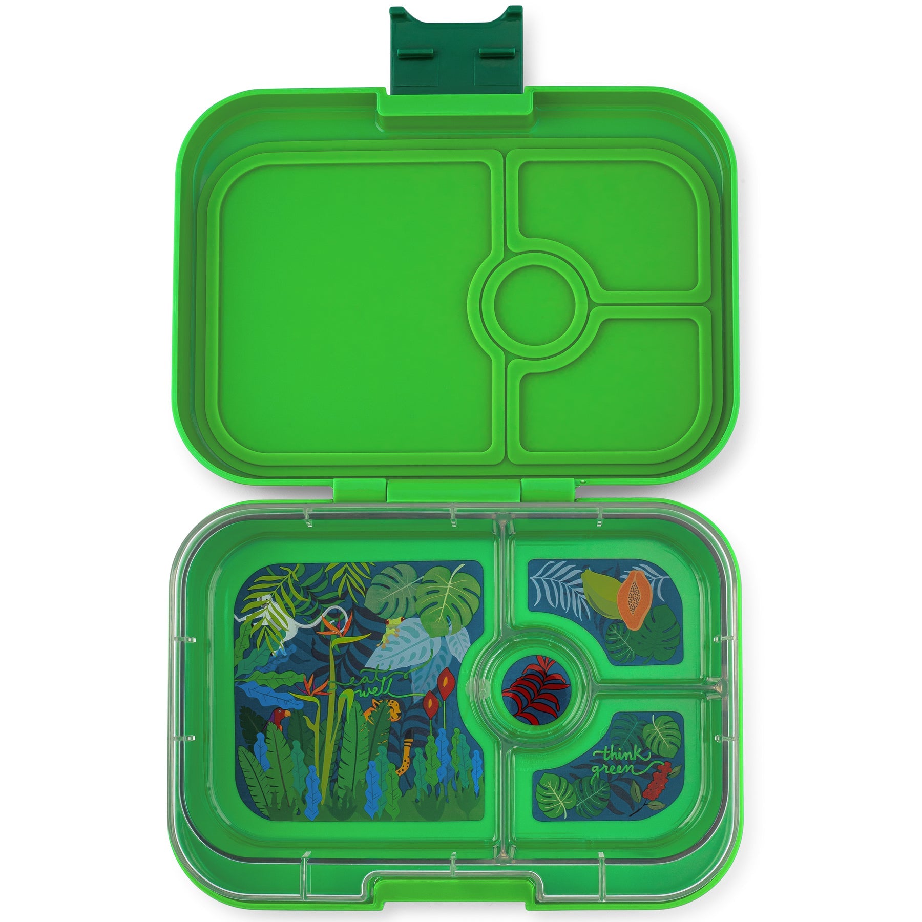 Tapas 4 Compartment - Go Green - Bike Tray, Yumbox