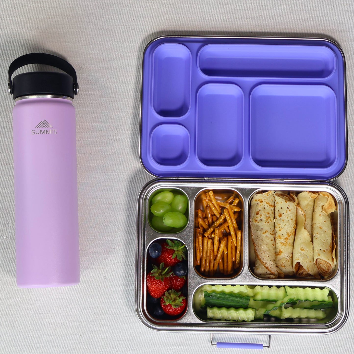 SummitCo Stainless Steel Lunchbox 5 - Amethyst