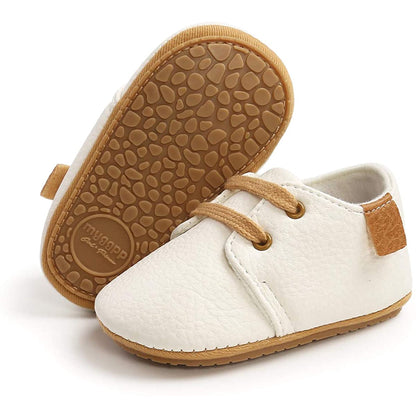 Unisex Toddler Oxford Non-Slip Shoes - White