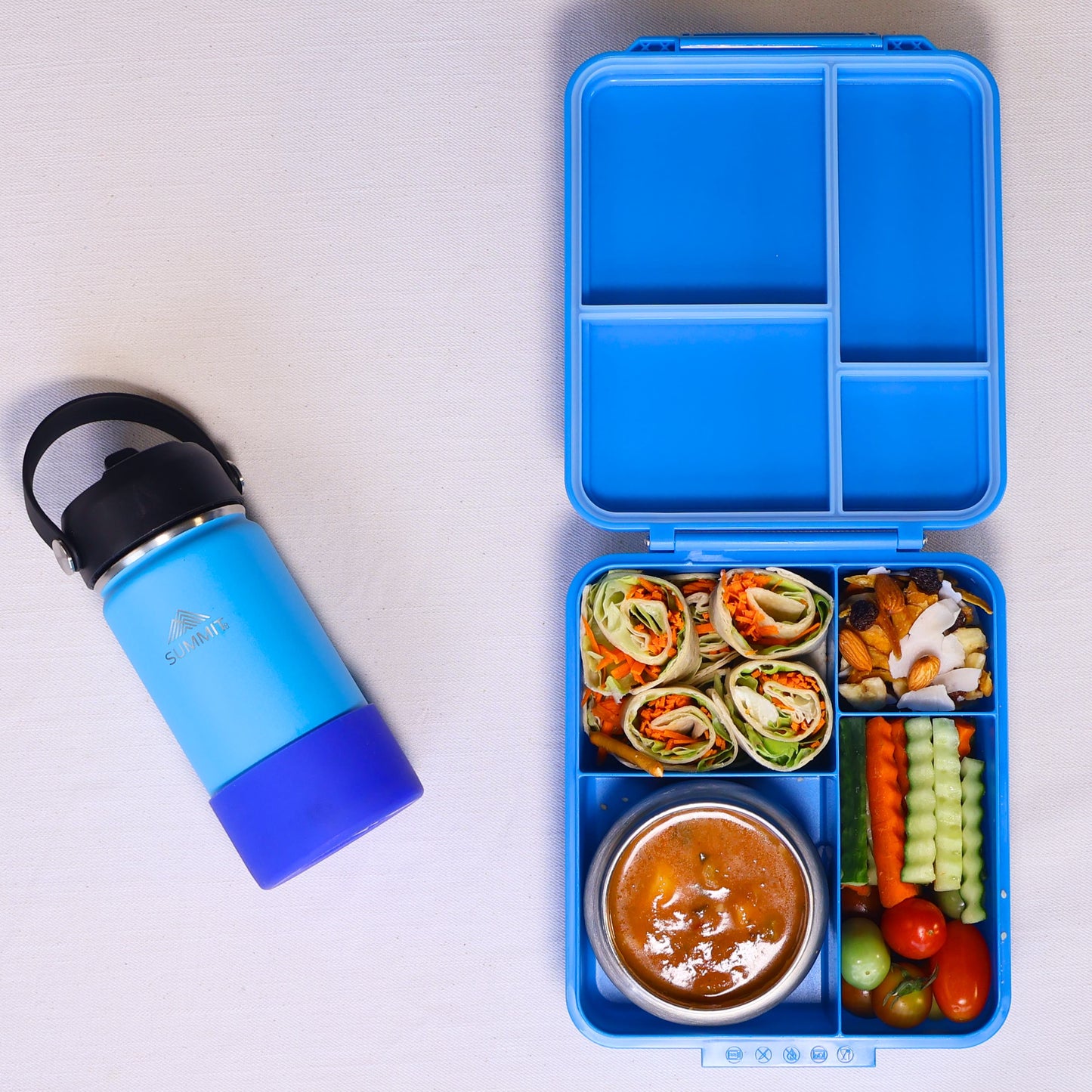 SummitCo Alpine Bento 4 with Food Jar Included - Marina Blue