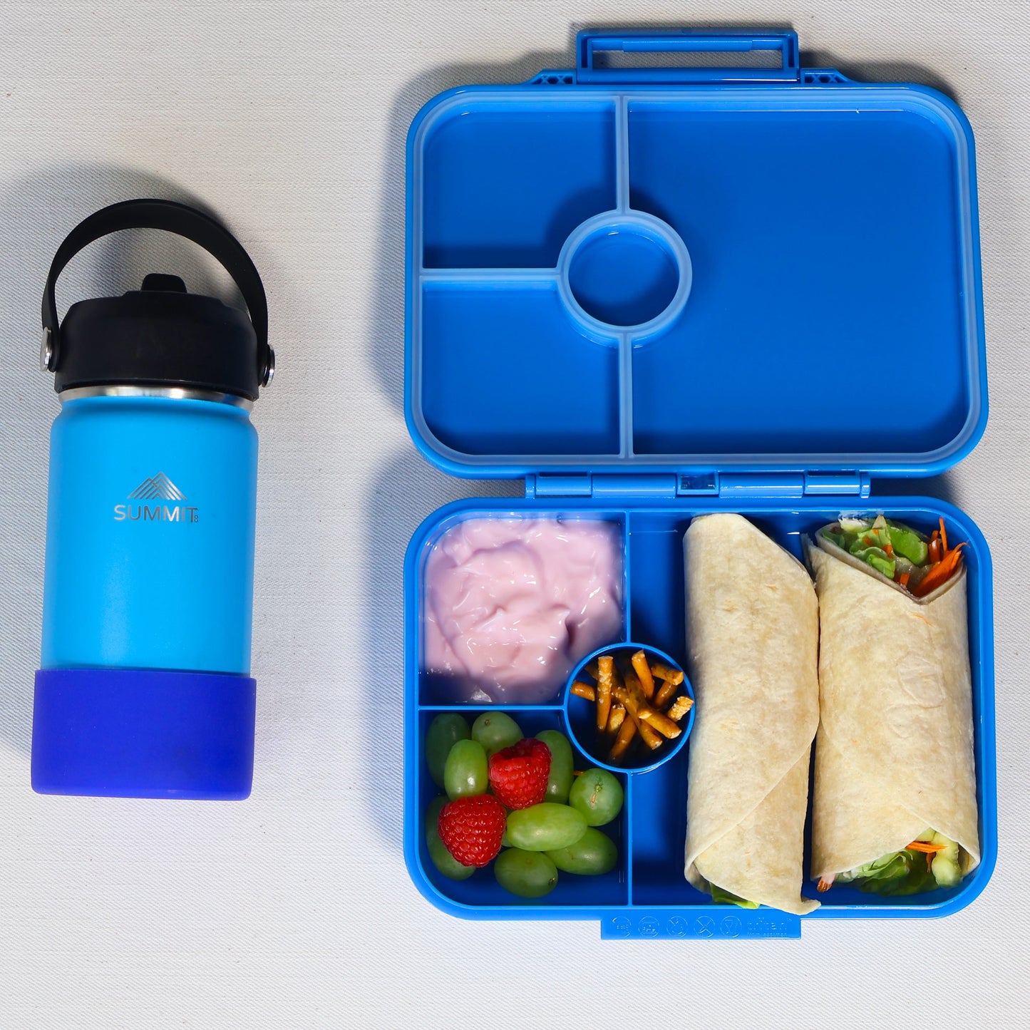 SummitCo Tritan Classic 4 Compartment Bento - Capri Blue