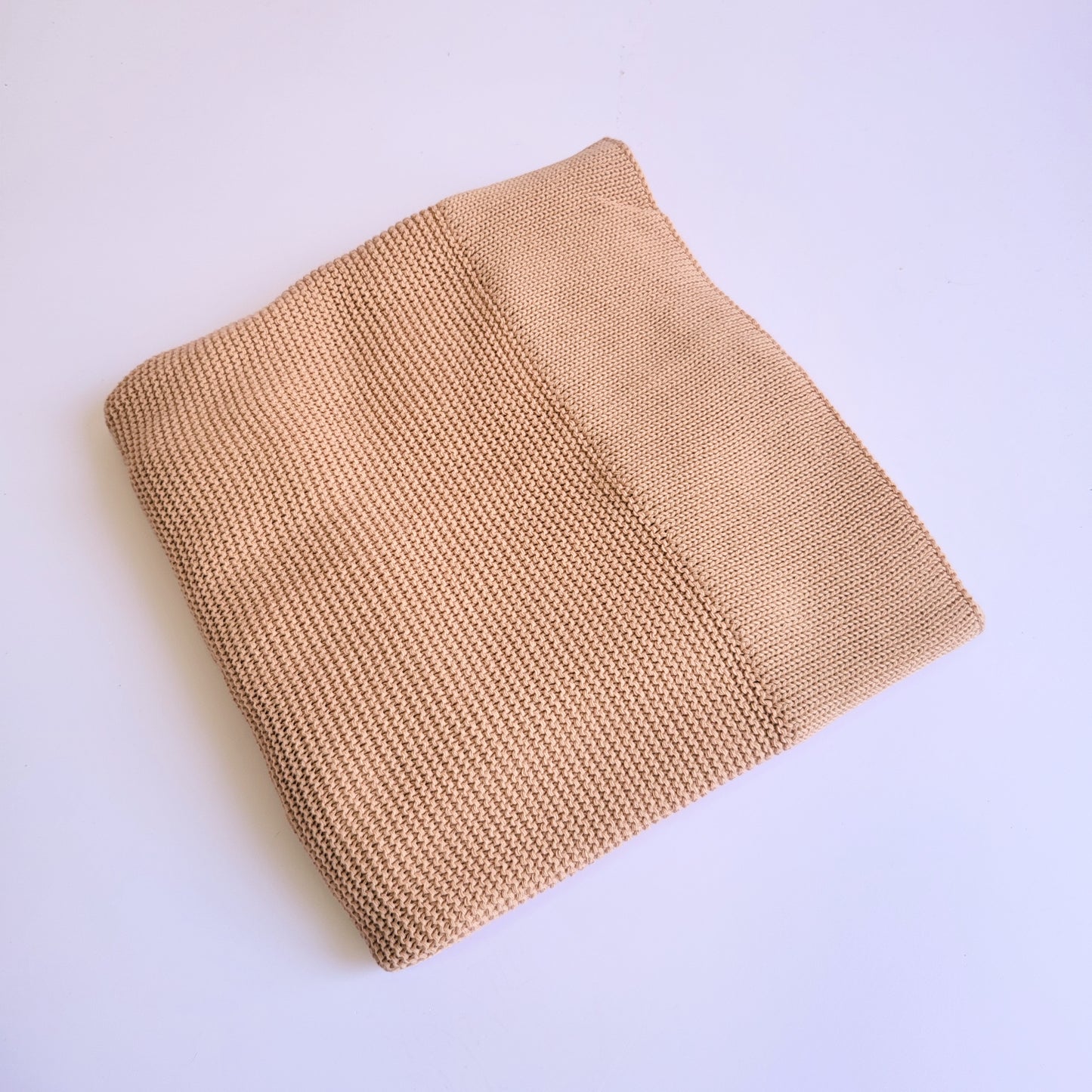 Classic Knitted Blanket - Chai