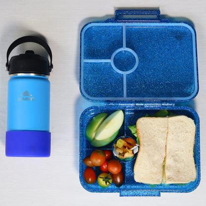 SummitCo Tritan Classic 4 Compartment Bento - Starlight Blue (Glitter)