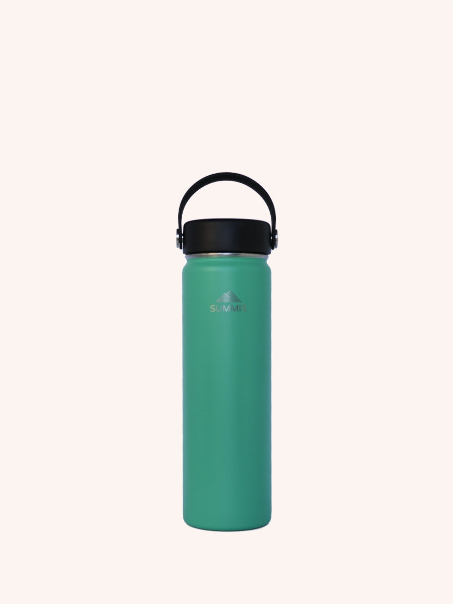 SummitCo Classic 650ml Insulated Bottle - Emerald Green