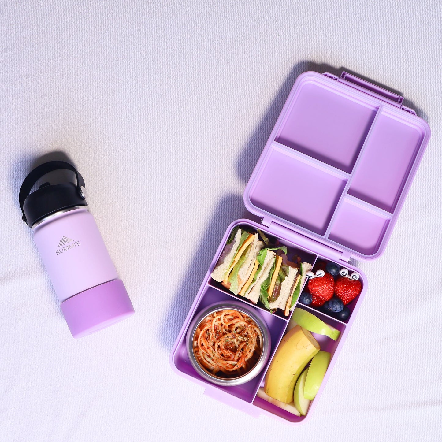 SummitCo Alpine Bento 4 with Food Jar Included - Orchid