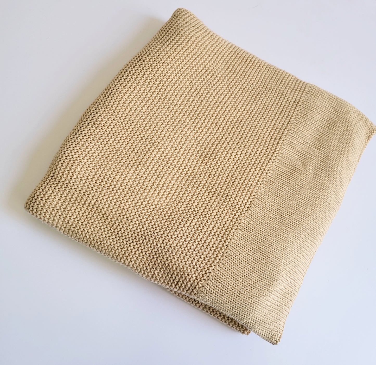 Classic Knitted Blanket - Vanilla