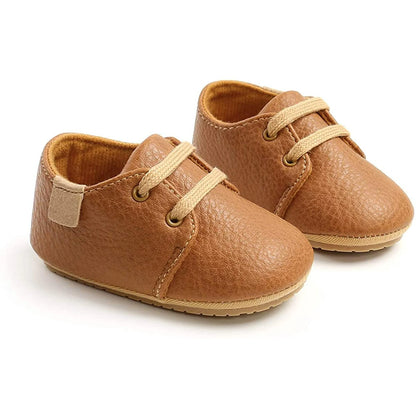 Unisex Toddler Oxford Non-Slip Shoes - Toffee