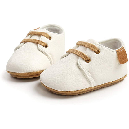 Unisex Toddler Oxford Non-Slip Shoes - White