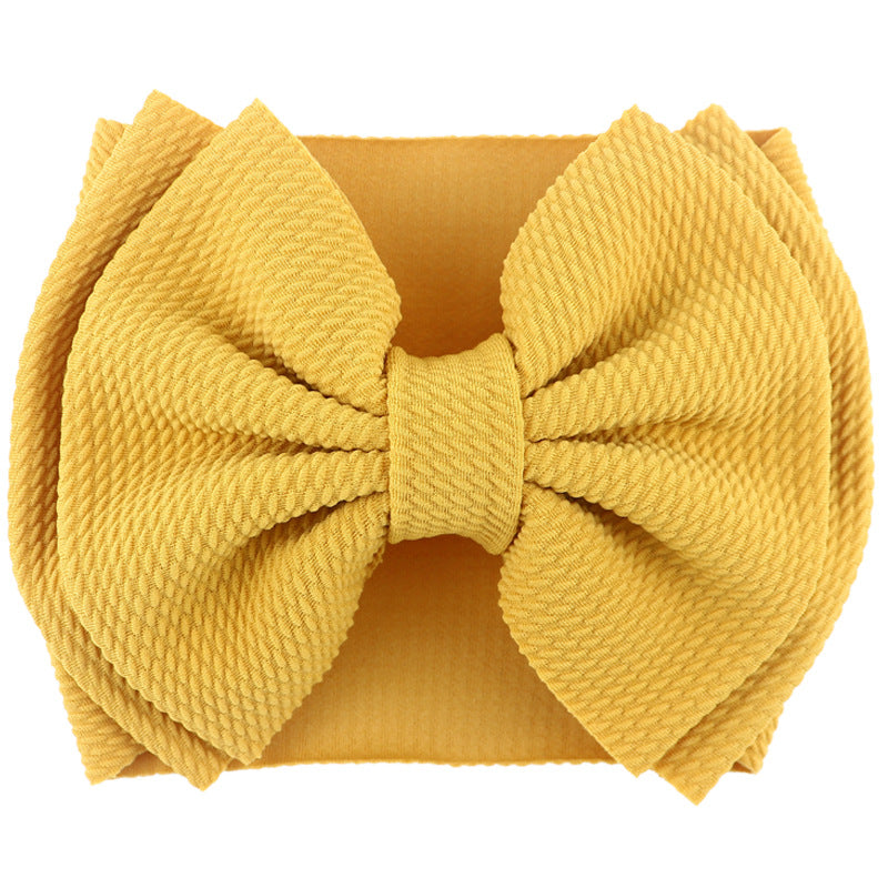 Oversized Bow Headwrap - Mustard