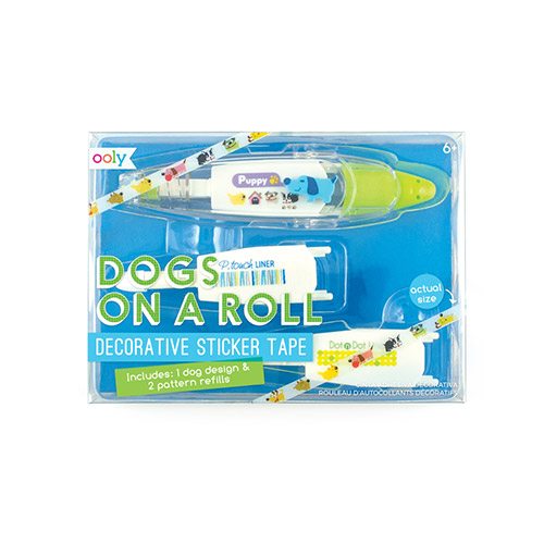 Ooly - On a roll decorative sticker tape 3 piece set - Dogs