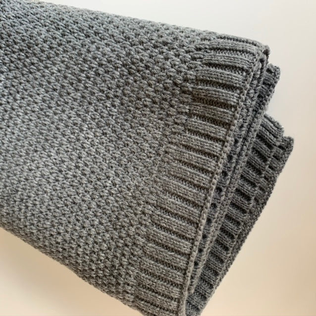 Knitted blanket - Classic - Grey