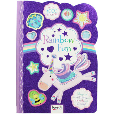 Rainbow Fun Sparkly Stickers Activity Book