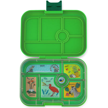 Yumbox Original Lunch Box | Bamboo Green & Jungle Tray | Leakproof Bento for Kids