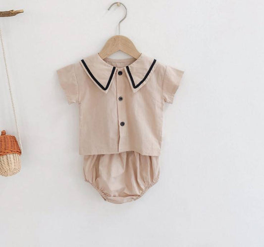 Alexander Shirt and Bloomer Set - Buttermilk