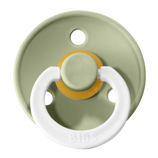 BIBS Colour Glow Natural Latex Pacifier - Sage - Size 2