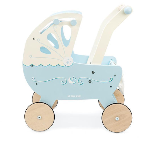 Le Toy Van - Moonlight Pram (Including baby bag and mattress)